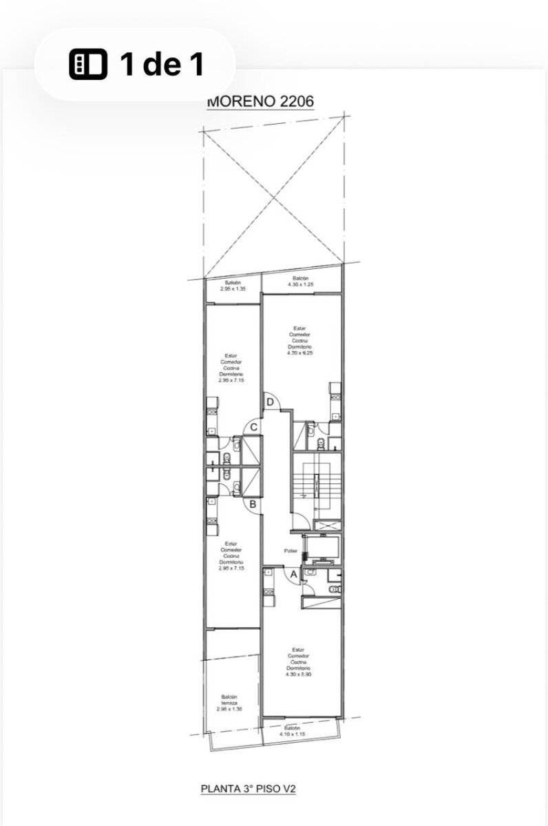 LOTE EN BALVANERA EXEL. UBICACION PARA CONSTRUIR 2600 M2 VENDIBLES P.B 12 P a MTS de PLAZA 1° de MAYO Y AV RIVADAVIA - 5
