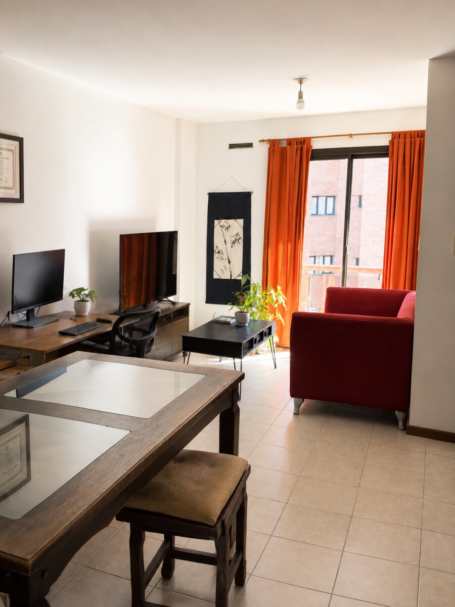 Balcon - Depto 1 dormitorio LUMINOSO en ALQUILER  !!! - Imagen 2
