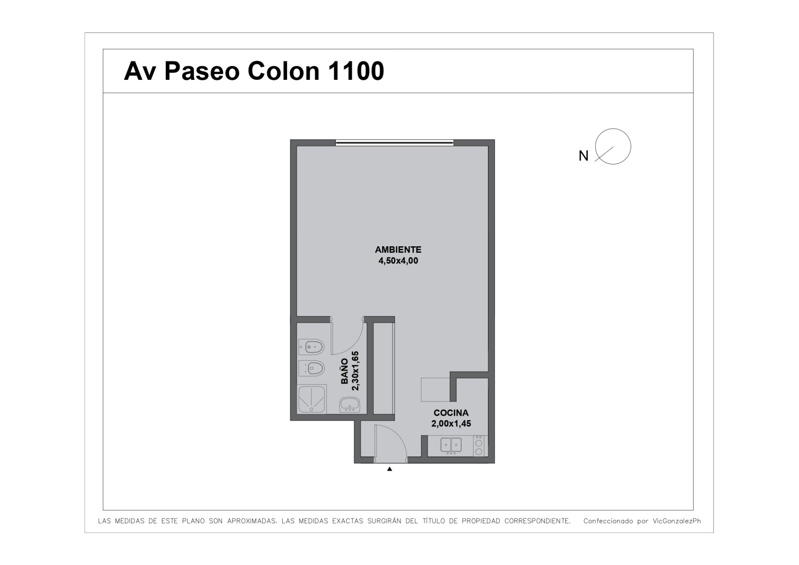 Alquiler. Monoambiente. Full Amenities. - 25