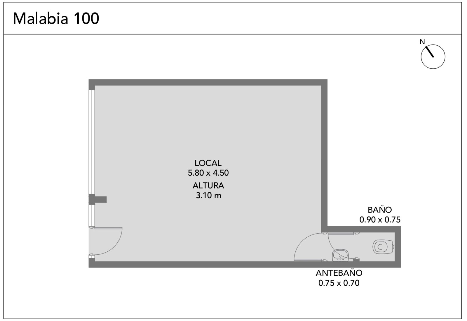 Venta. Local comercial 1 ambiente. Frente. Villa Crespo - 2