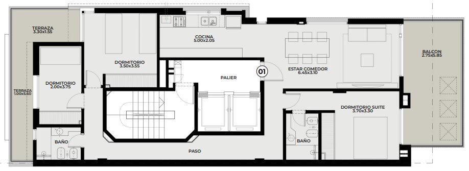 Callao 757 - Piso exclusivo de 3 dormitorios + Azotea privada con pileta - 9