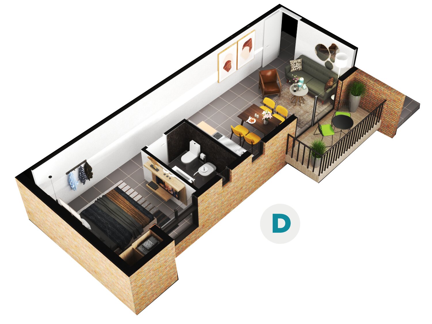 VENTA MONOAMBIENTE EN VILLA MARIA - En Obra - Imagen 2