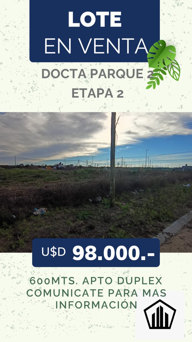 LOTE EN VENTA APTO DÚPLEX  DOCTA PARQUE 2 - Imagen 5
