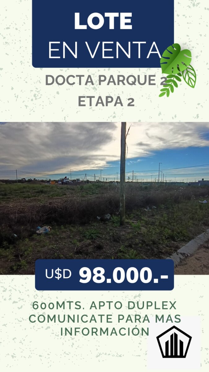 Lote en Venta en Docta Parque 2