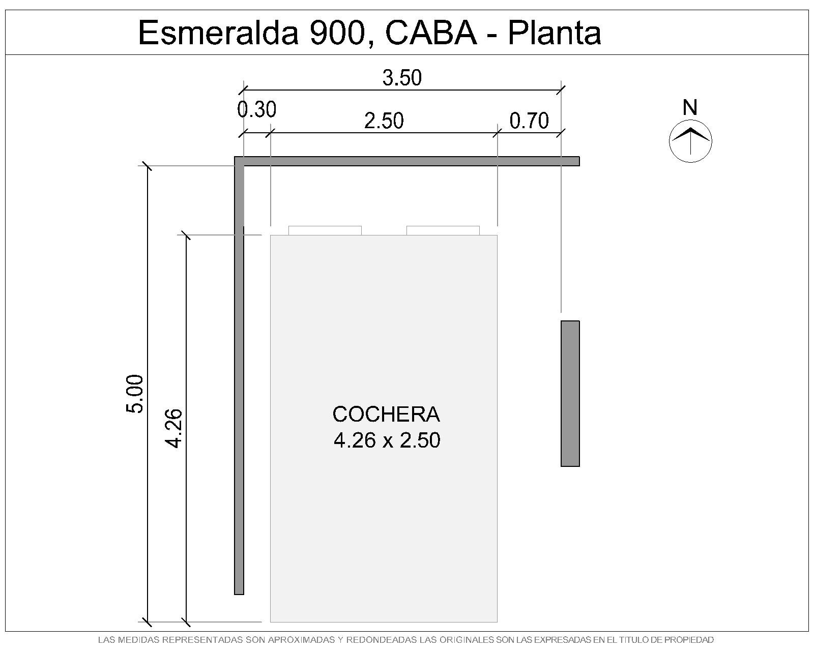 VENTA. COCHERA EN SUBSUELO. TRIBUNALES - 2