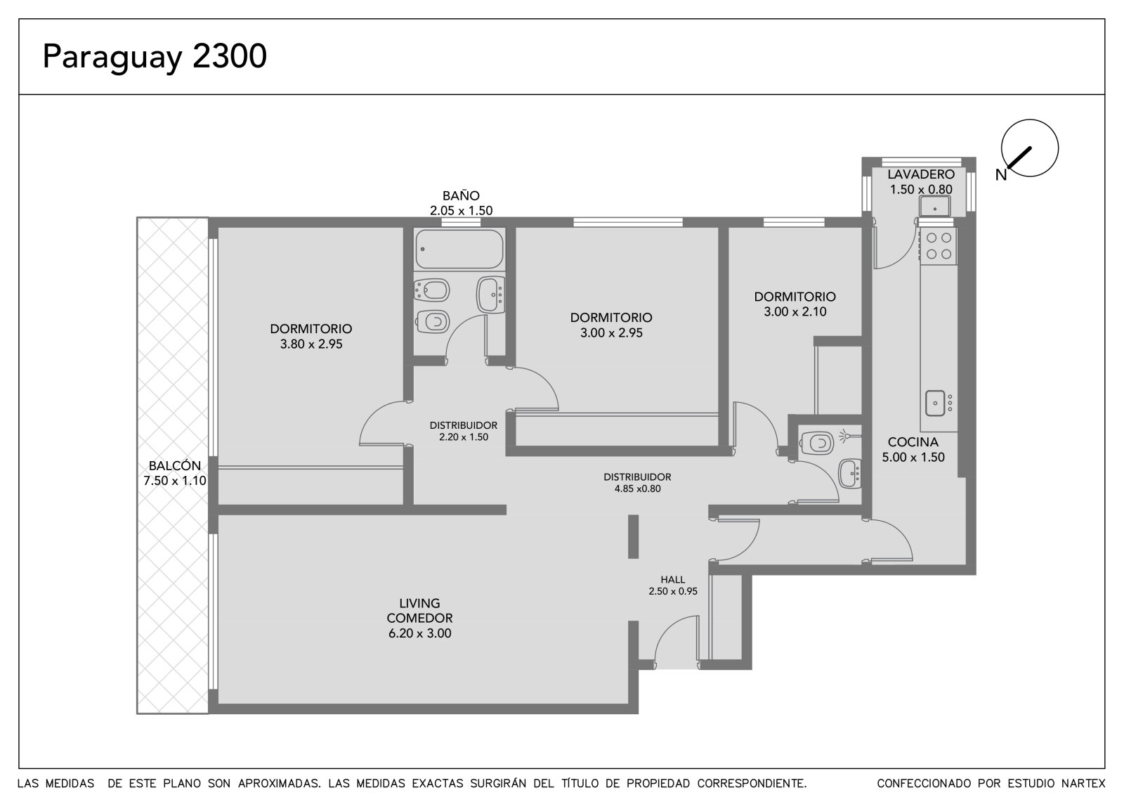 Venta Departamento 4 ambientes Cochera Recoleta Paraguay 2300 - 3