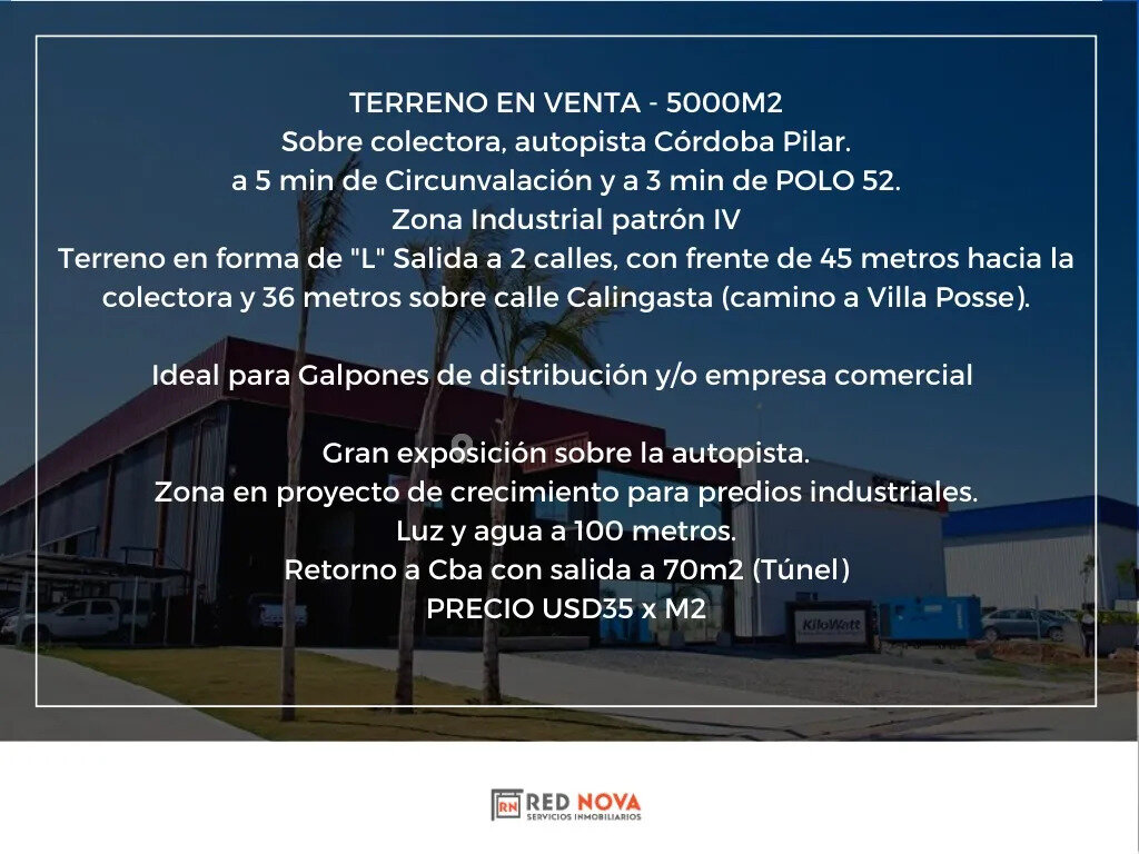 Terreno 5000 M² -autopista. Córdoba-pilar. A 5min De Polo52 - 2