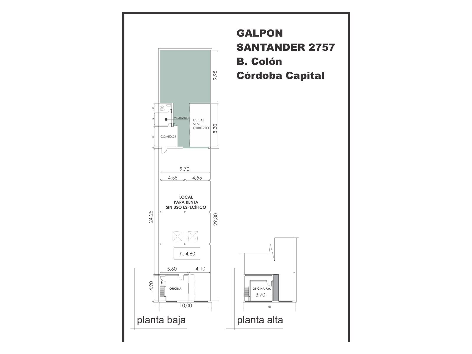 Galpón en venta 312 m² con oficinas, lote de 485 m² en Barrio Colón, Córdoba - 10