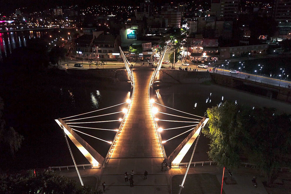 vista aerea deVCP puente de la mujer.