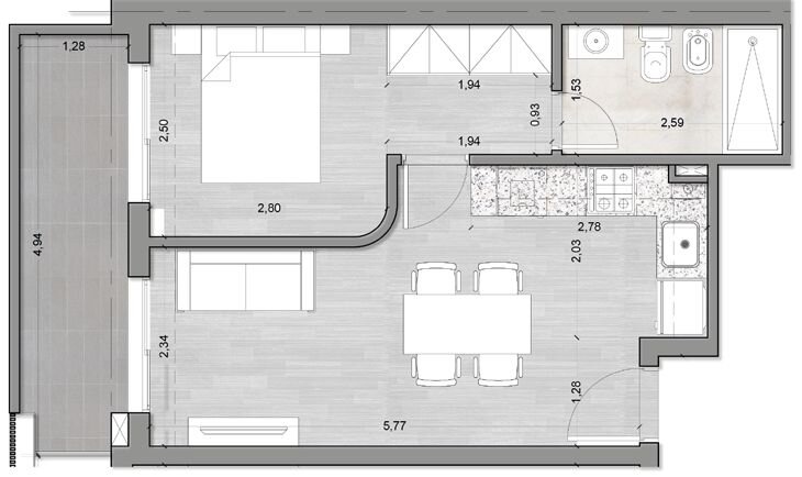 DEPARTAMENTO EN VENTA- RICCHERI 763 - 8