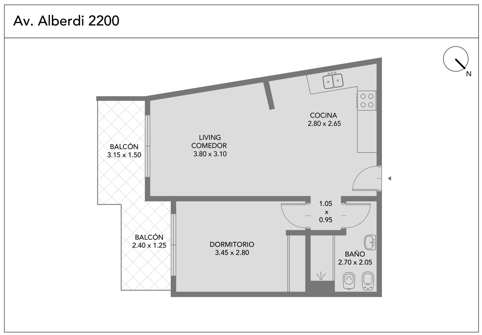 Venta. Depto 2 ambientes estrenar. Apto credito. Flores - 4