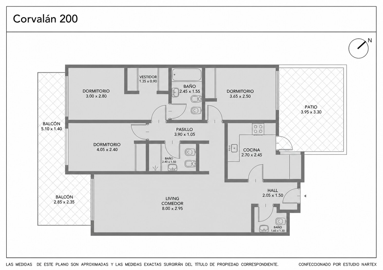 Venta Semipiso 4 Ambientes a Estrenar Contrafrente C/cochera C/ Balcón & Patio. Villa Luro - 5