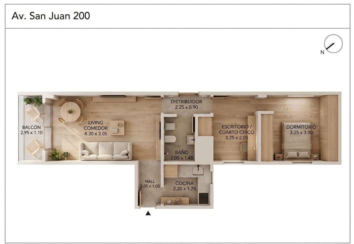 Piso alto - Depto - Reciclado - Balcón - San Telmo — foto 4
