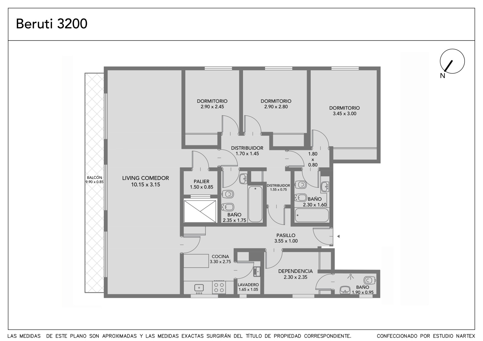 Semipiso 4 ambientes con palier privado y guardacoche Alto Palermo - 48
