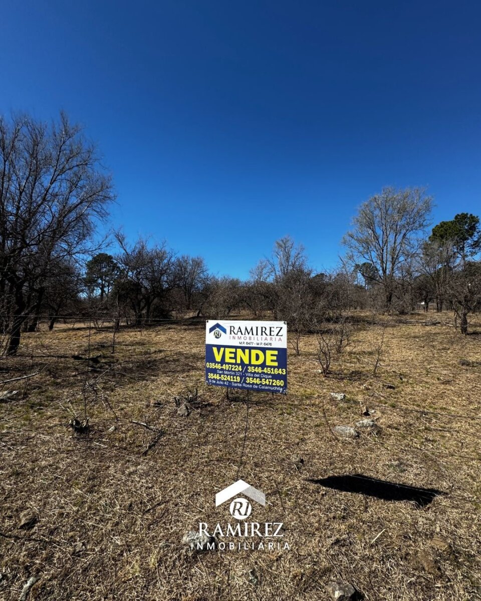 LT55 - Lote 1 (esquina) en Venta Santa Rosa de Calamuchita (La Olla)