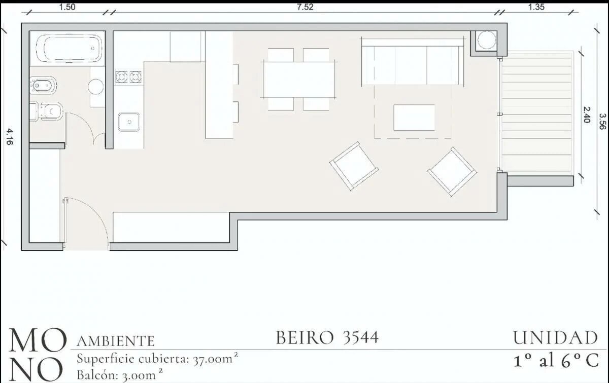 Departamento en Venta en Capital Federal, Capital Federal - USD 105.000 | Inmoup - 7