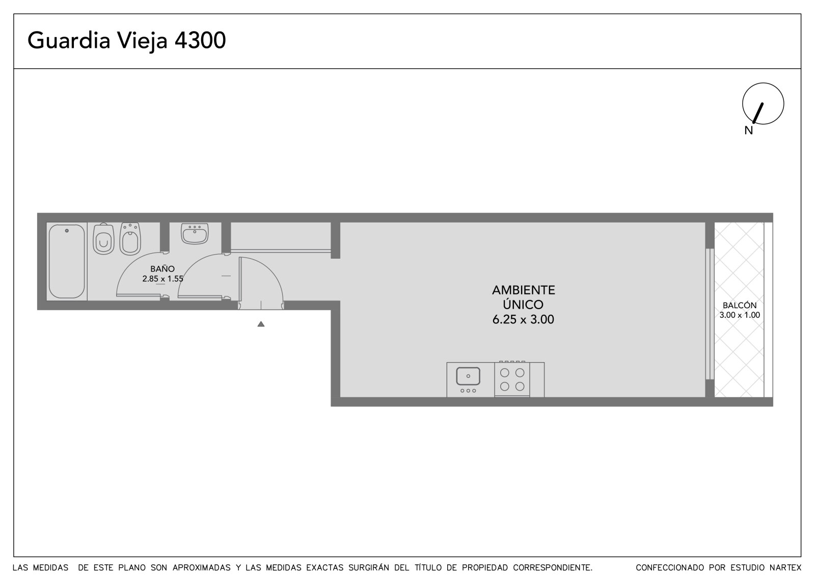 Venta. Departamento. Monoambiente. Balcón. Losa radiante. Almagro - 33