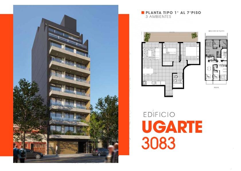 3 ambientes con balcón en construcción - 4