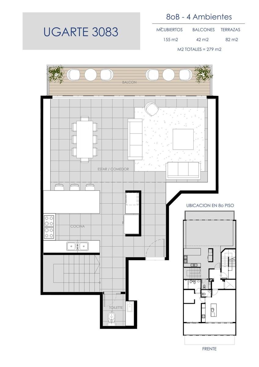 4 ambientes duplex con terraza y pileta privada - 12