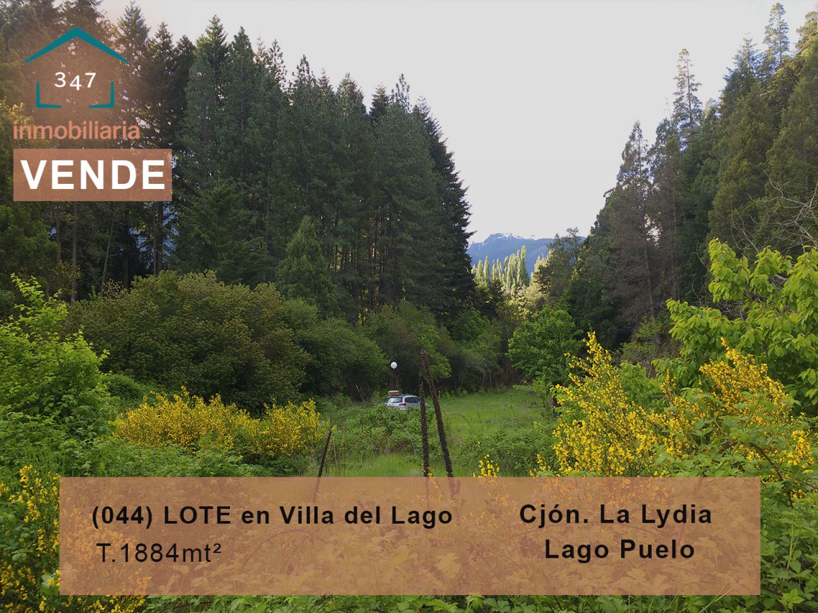 (044) LAGO PUELO (B° Villa del Lago), lote de 1.884 m2 - 1