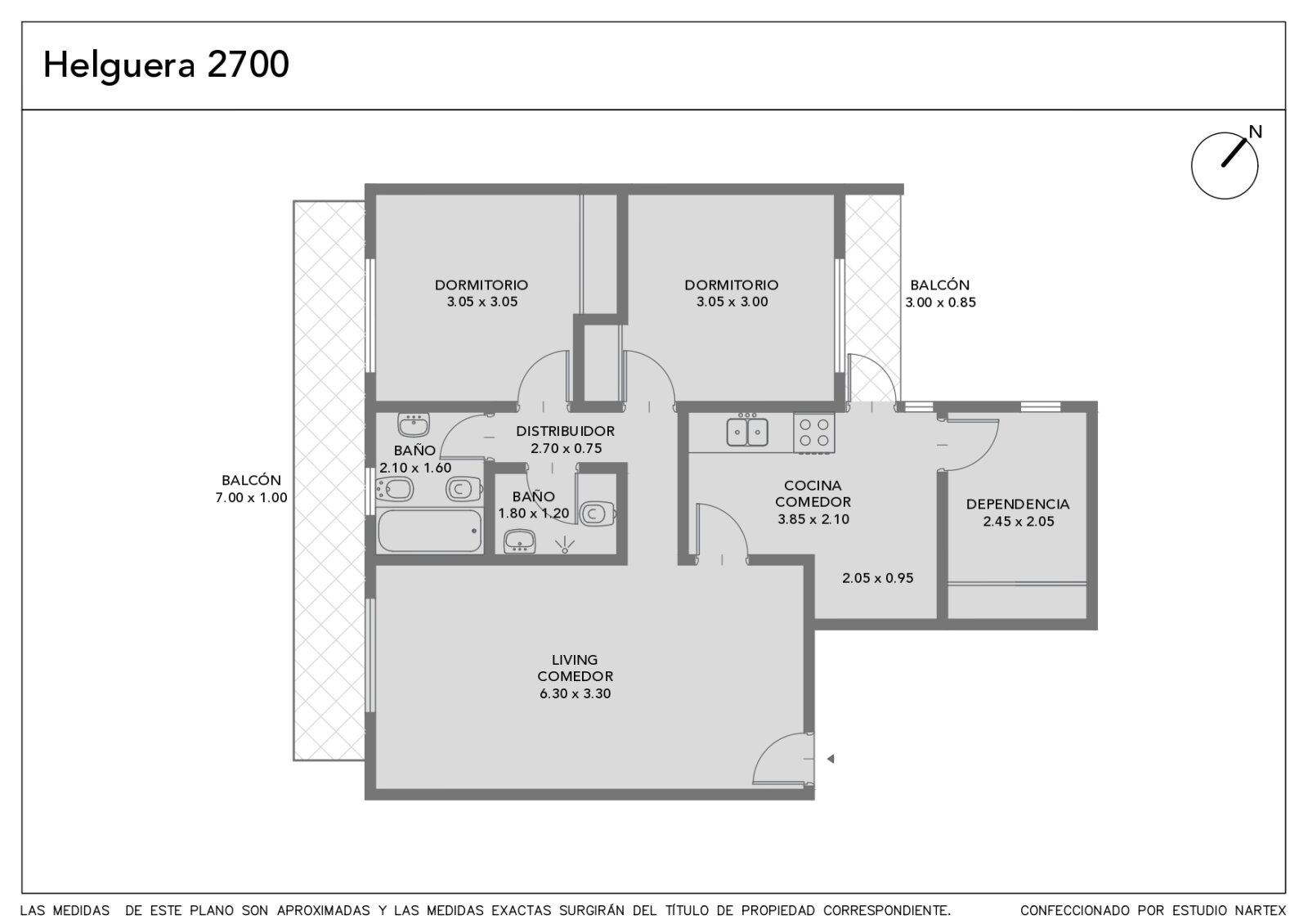 Venta. DEPTO 3 Amb c/ Dependencia. COCHERA CUBIERTA. Balcón corrido. Luminoso. Piso alto. Villa del Parque - 36