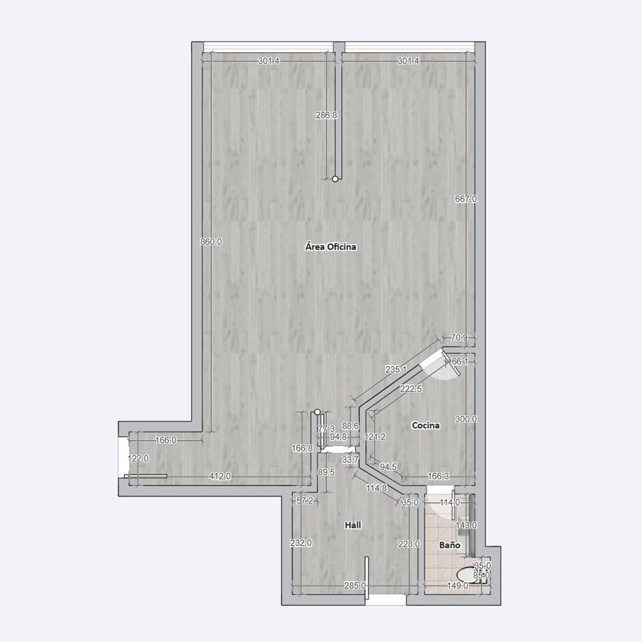 Alquiler Moderna Oficina con excelente ilumunación, cocina y baño privado, Monserrat. - 13