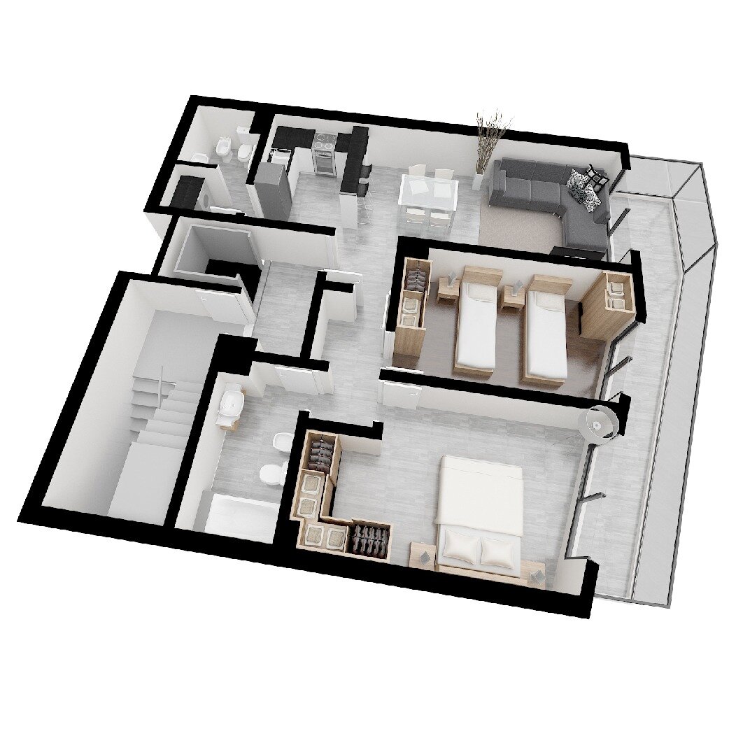 DEPARTAMENTO 2 DORMITORIOS PISO 6 VISTA AL RIO - 9