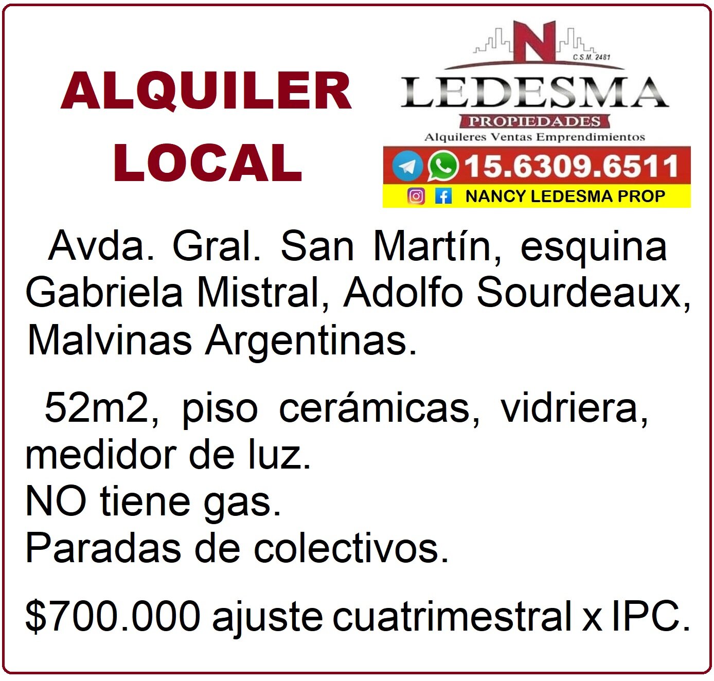 Alquiler local 52m2 Adolfo Sourdeaux - 2