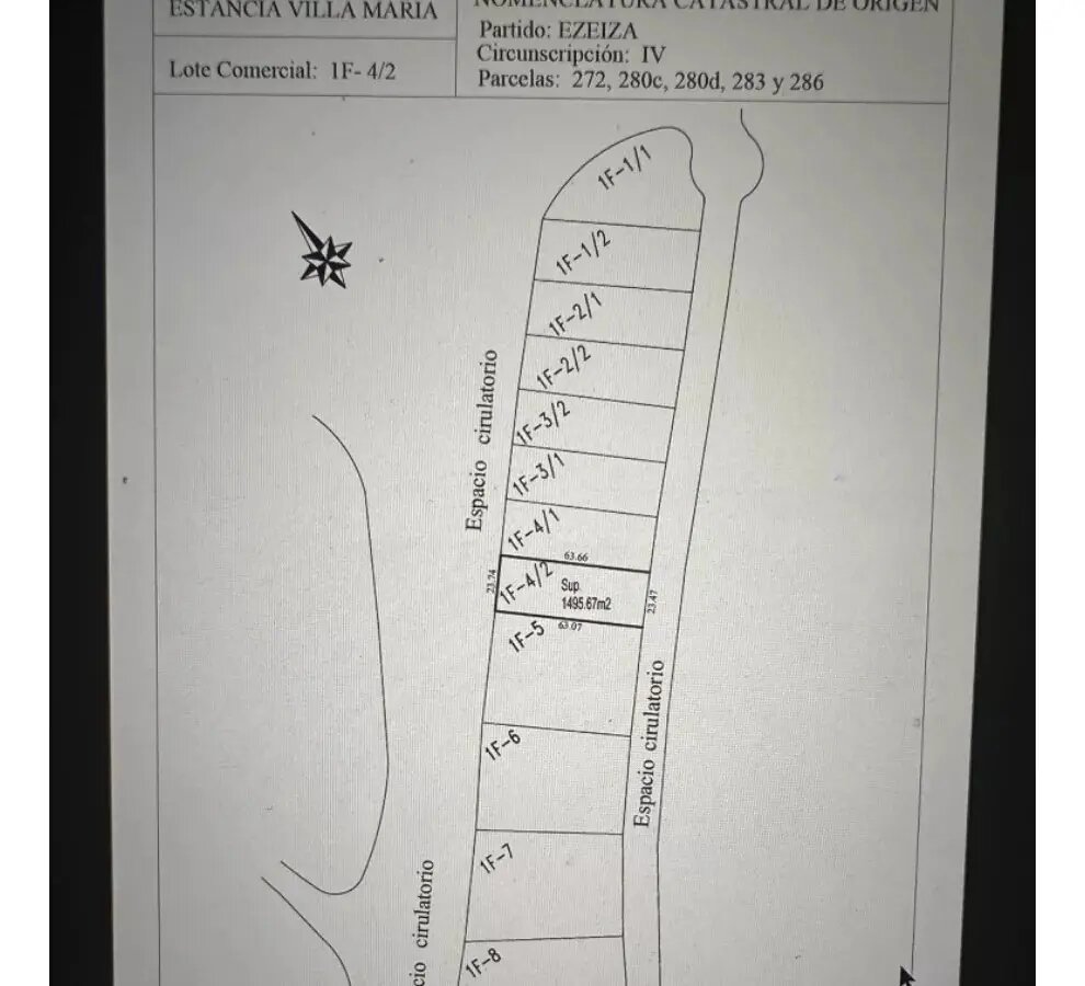 Venta Lote 1500 M2 Estancia Villa Maria - 5