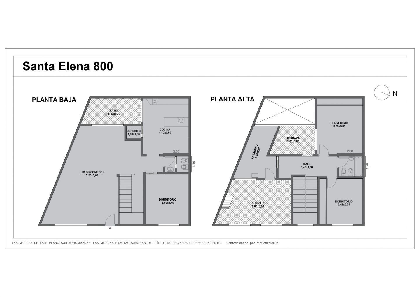 Venta. Casa en terreno propio. 4 ambientes. Quincho, patio y terraza. - 30