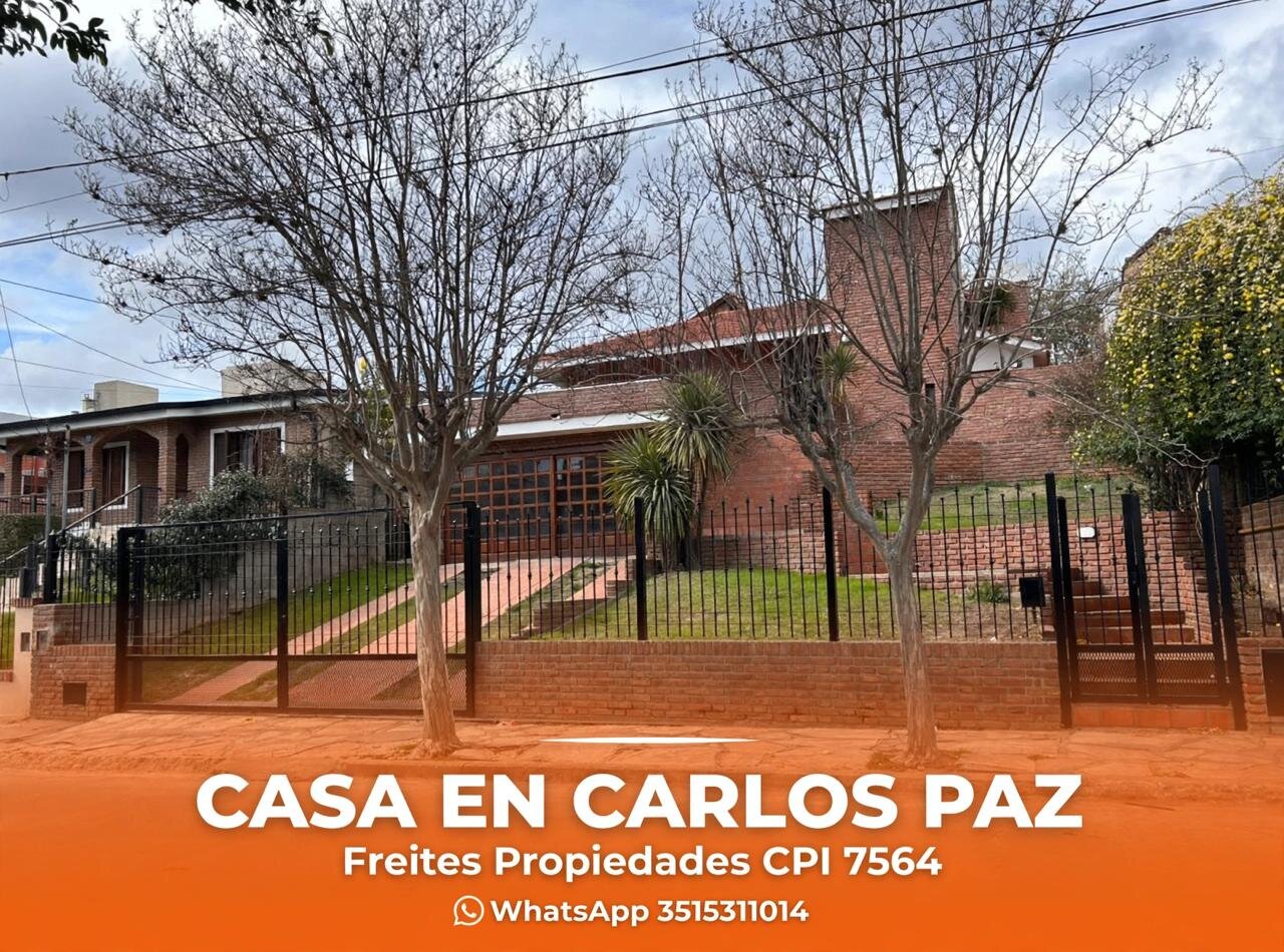 Carlos Paz magnifica casa 6 dormitorios pileta