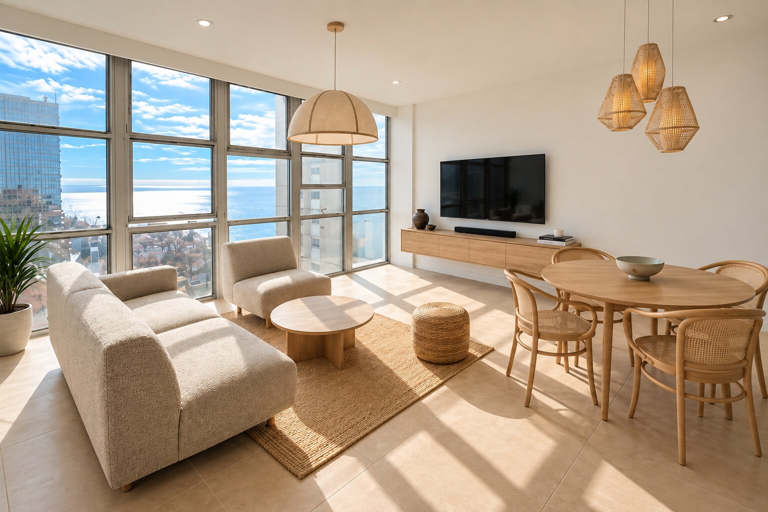Departamento 3 Ambientes Reciclado a Nuevo, Vista al Mar , Cochera - 1