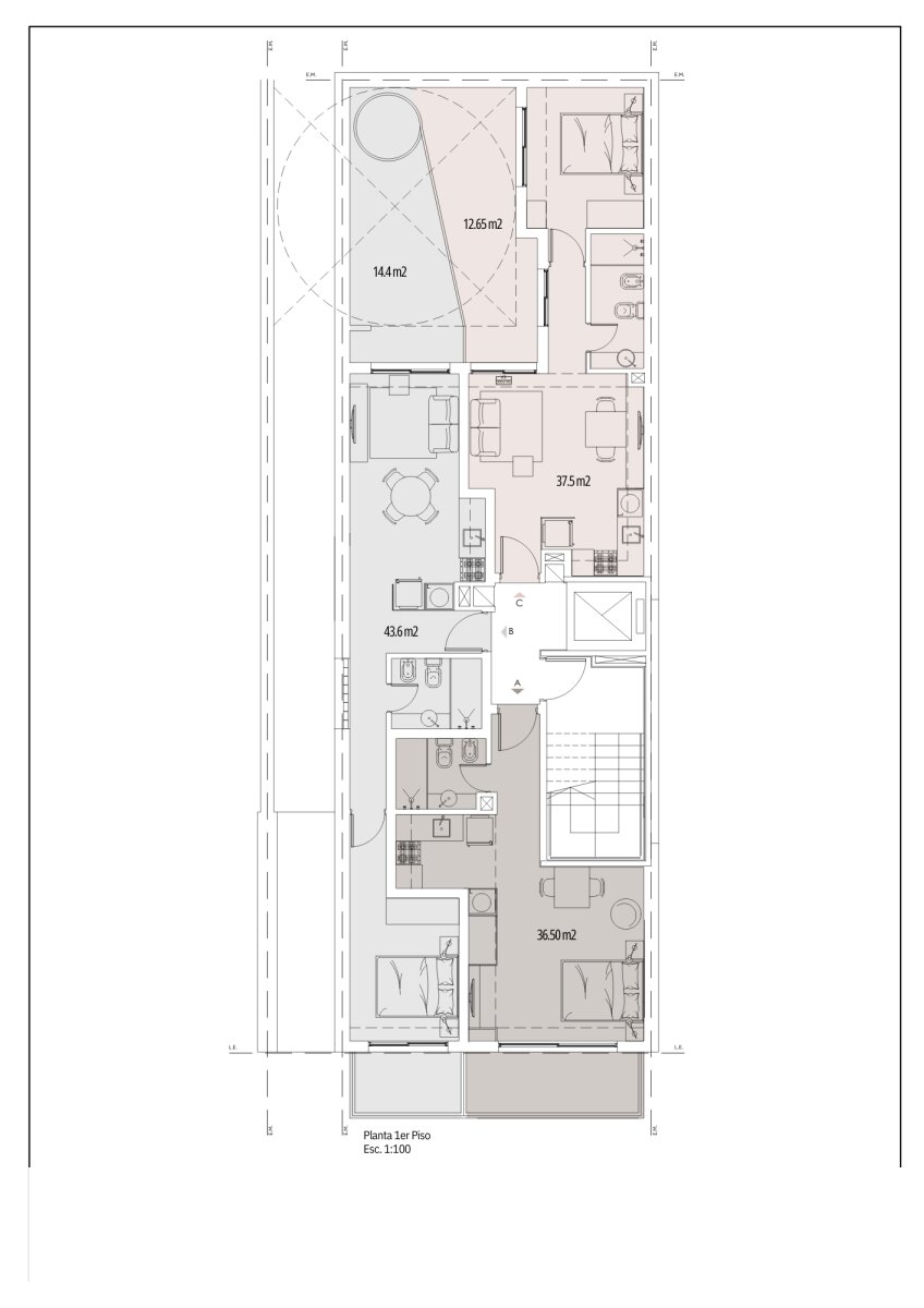 VENTA RIOJA 2500 DEPTO. 1 DORMITORIO CON PATIO 1° C COCHERA OPCIONAL - 12
