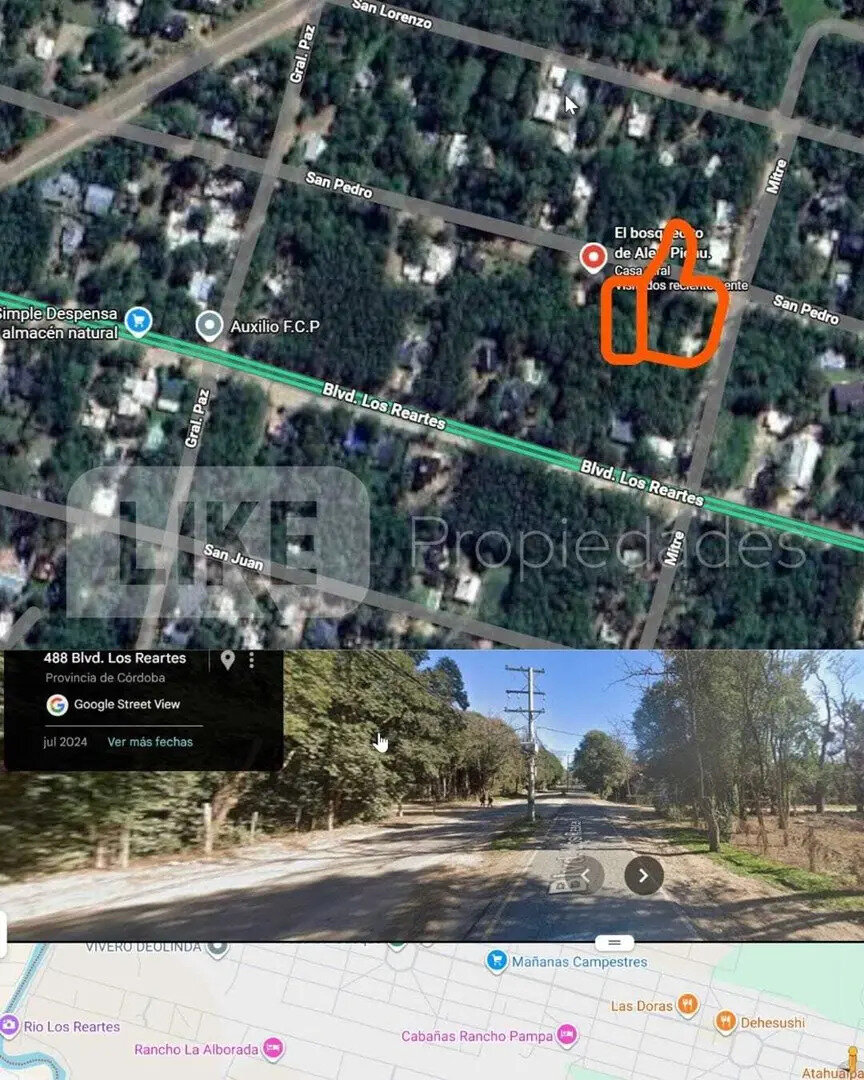 Lote en Venta .Los Reartes, Calamuchita, Córdoba
