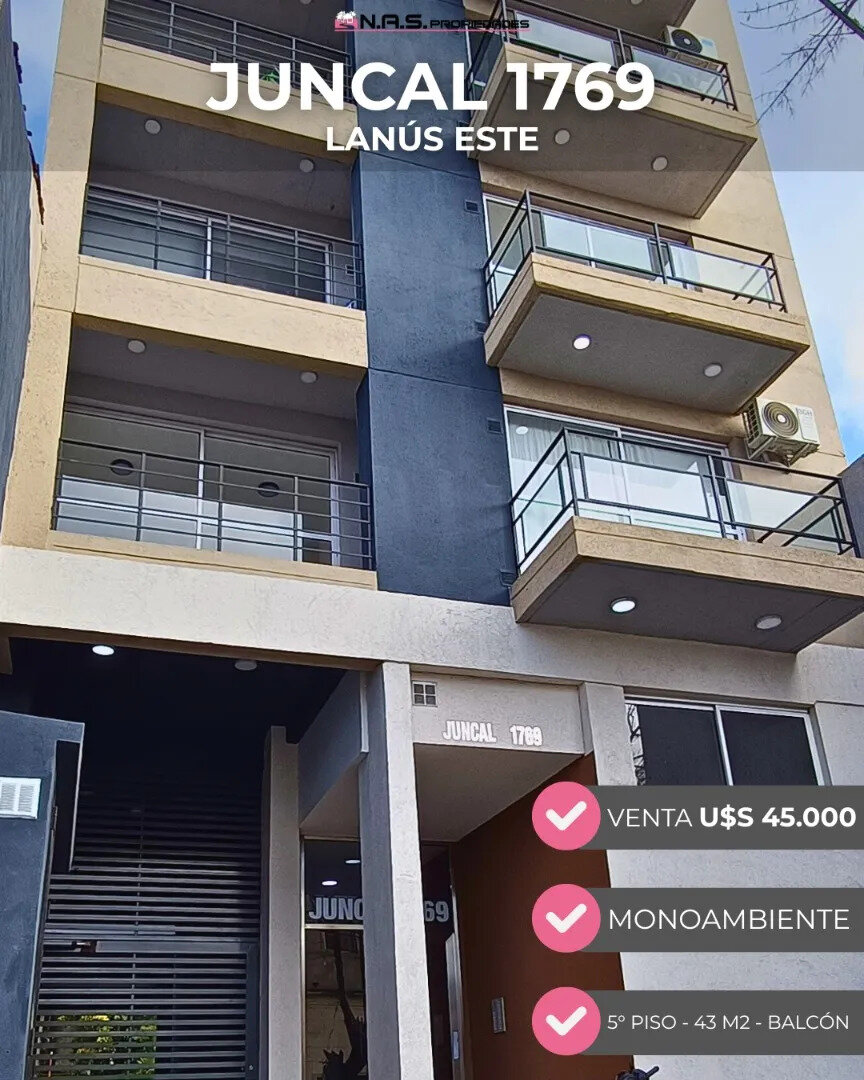 Monoambiente Con Balcon Aterrazado A Estrenar Lanus Este