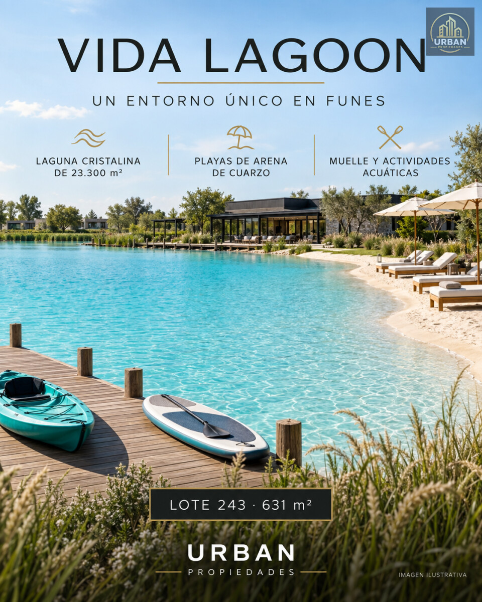 Venta Lote en Barrio Vida Crystal Lagoon, Funes - 4