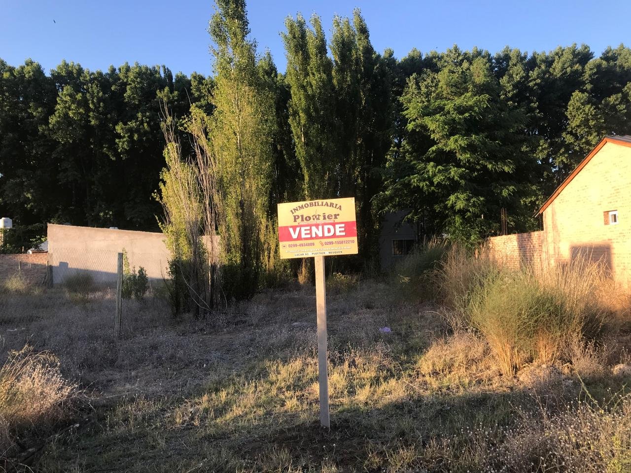 VENTA LOTE PLOTTIER NEUQUEN 12X30 CAMINO DEL SOL URGENTE IMPUESTOS AL DIA EXCELENTE INVERSION