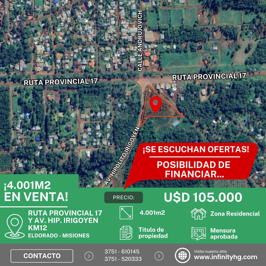 Terreno En Venta De 4.000m2 De Superficie En El Acceso A La Ciudad De Eldorado - 1