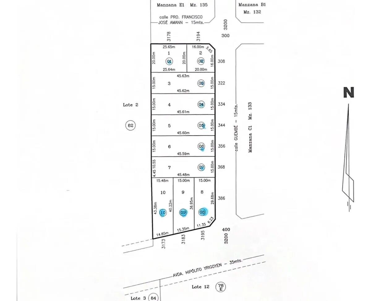 Terreno En Eldorado Misiones Sobre Avenida Hipolito Yrigoyen Y Calle Guembe - 3