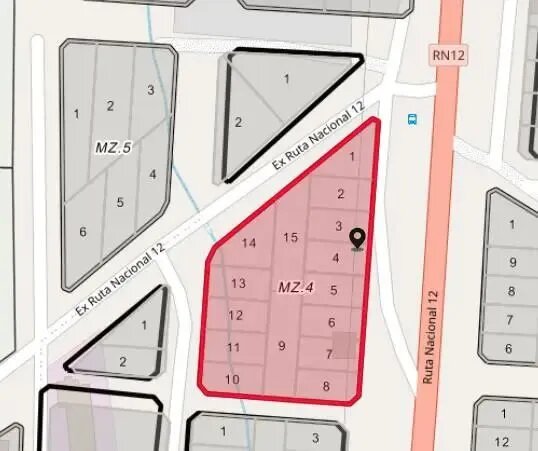 Venta En Bloque 5 Lotes En Colectora Ruta Nacional N° 12 Y Calle Rolón Vargas Puerto Esperanza - 9