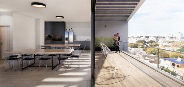 Semipiso Corrientes 34 — Cochera a elección (subsuelo o nivel) — Rooftop con SUM y gym - 13