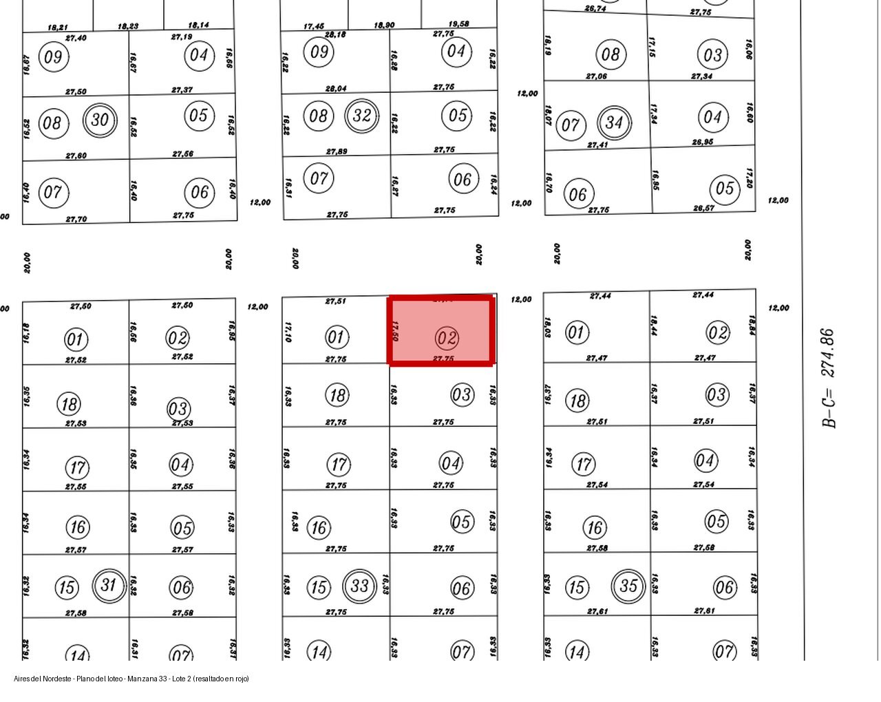 Lote en venta 491 m² en barrio cerrado Aires del Nordeste, Unquillo · Mz 33 L 2 - 10