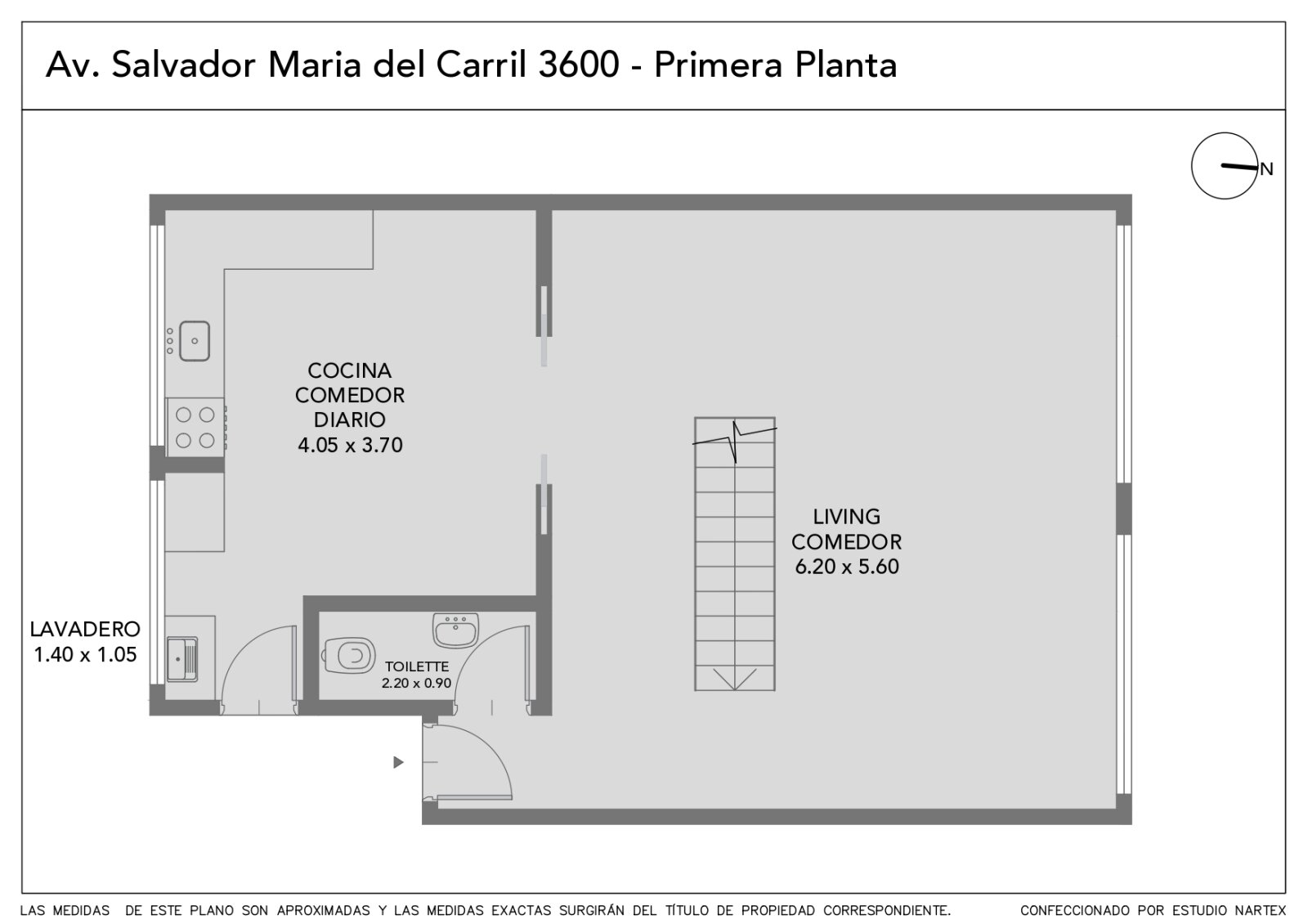 Departamento tipo Duplex de 4 ambientes al contrafrente sobre avenida Salvador M. del Carril - Devoto — foto 4