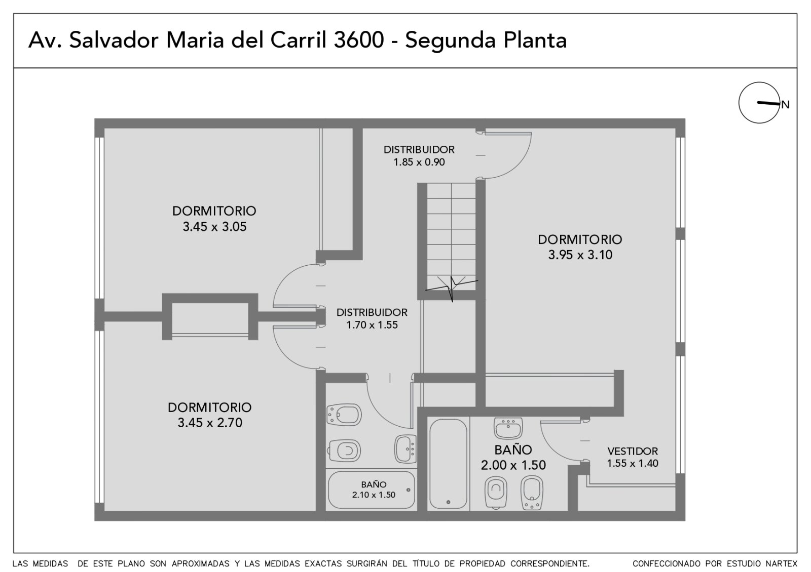 Departamento tipo Duplex de 4 ambientes al contrafrente sobre avenida Salvador M. del Carril - Devoto — foto 5