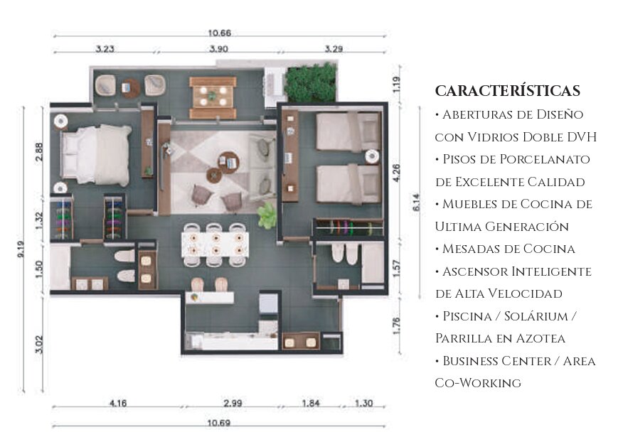 Departamento en venta en POZO. 3 ambientes. USD 100.000 de anticipo + cuotas de USD 6.900 - 2