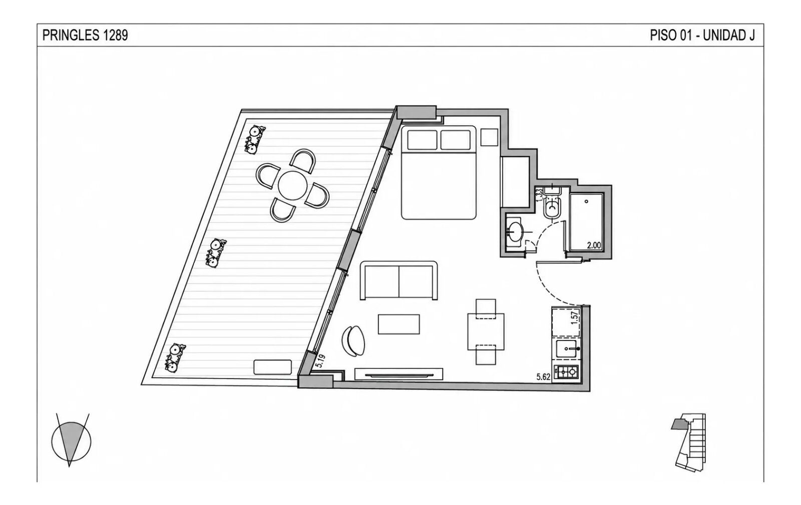 Venta de departamento monoambiente en Villa Crespo, Capital Federal — foto 11