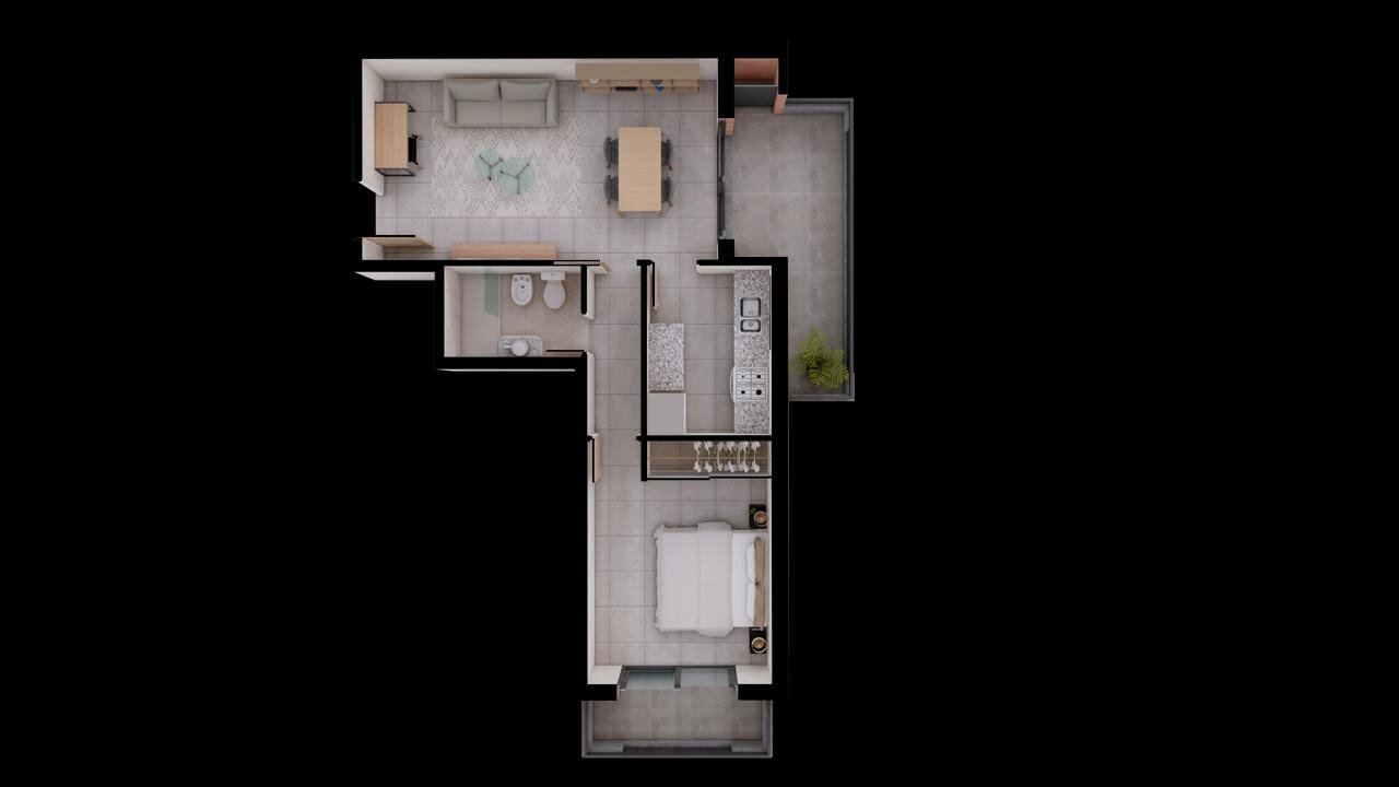 EDIFICIO BAVARO | 1 dormitorio con cocina separada en Puerto Norte — foto 5