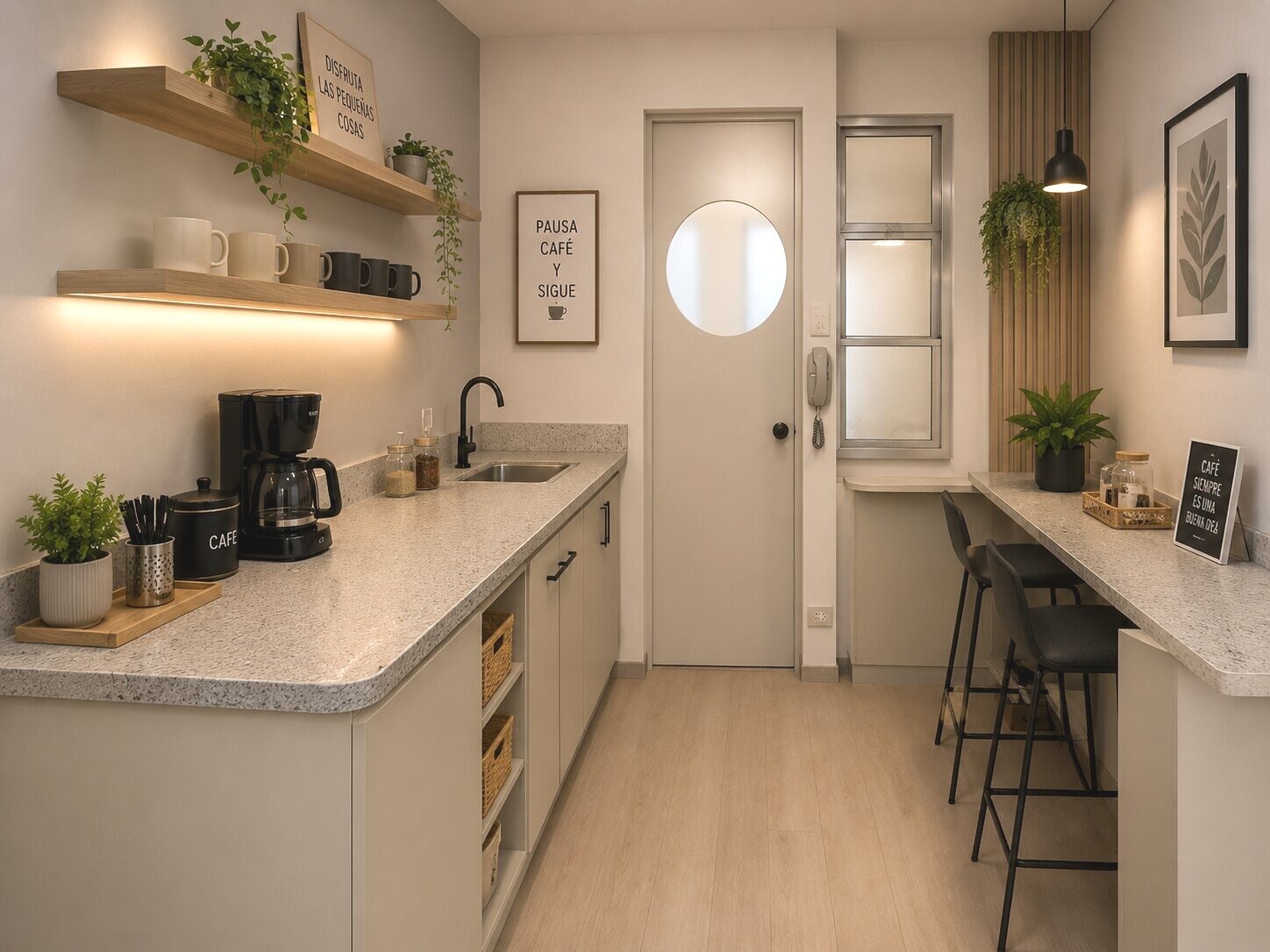 Moderna Oficina con excelente iluminación, cocina y baño privado, Monserrat. - 16
