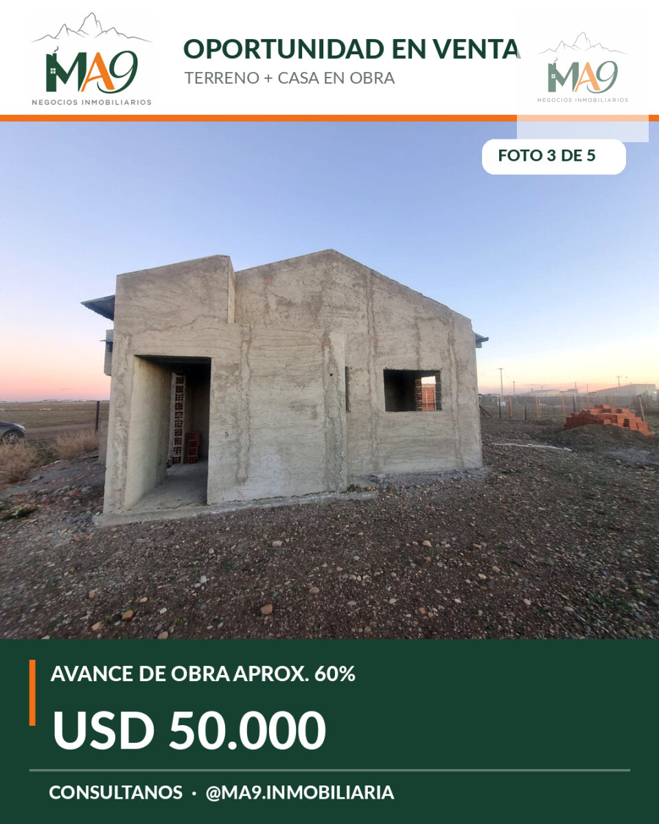 Terreno con casa en construcción · Alberto Demiddi 2751 - 4