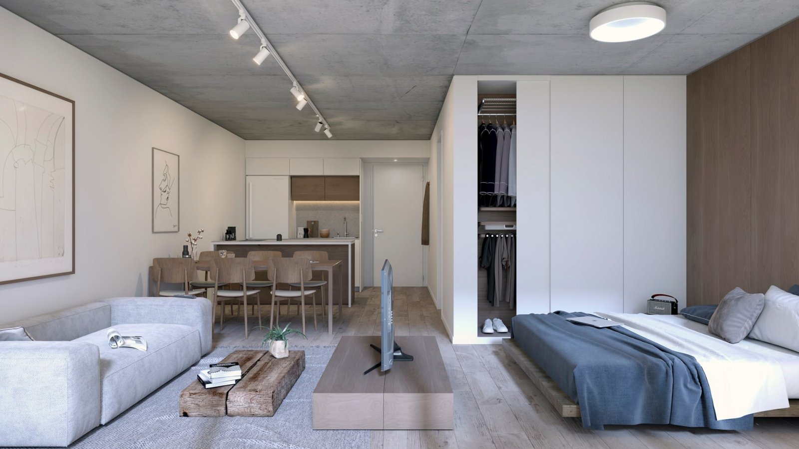 Venta.Monoambiente tipo Loft. Contrafrente. Balcón. Full Amenities. Palermo — foto 3